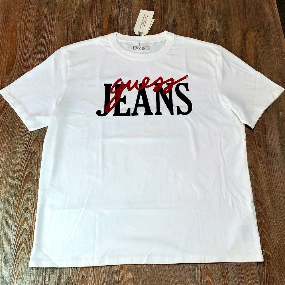 Guess Retro Graphic Mens T-Shirt Large